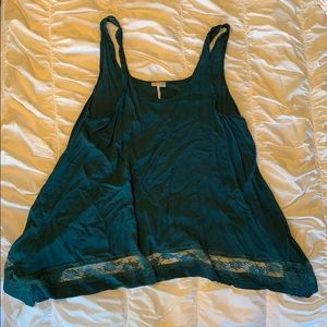Free people size large dark turquoise slip